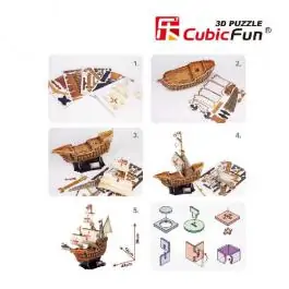 3D Puzzle Santa Maria CubicFun