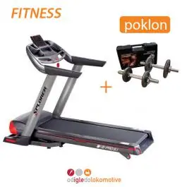 Motorna traka za trčanje B-PRO 8.1 + poklon set livenih tegova 20 kg Xplorer