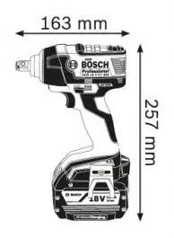 Akumulatorski udarni odvrtači GDS 18 V-EC 250 Professional Bosch