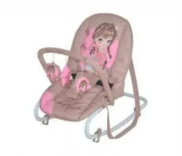 Ležaljka za bebe Top Relax Beige & Rose Princess BERTONI