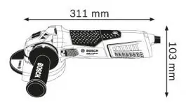 Ugaona brusilica 1700W GWS 17-125 CIE Professional Bosch