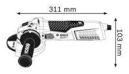 Ugaona brusilica 1700W GWS 17-125 CIT Professional Bosch