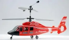 Helikopter na daljinsko upravljanje 2.4Ghz RTF Dauphin crveni E-SKY