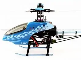 Helikopter na daljinsko upravljanje Honey Bee King3, 6ch, 2.4GHz plavi E-SKY