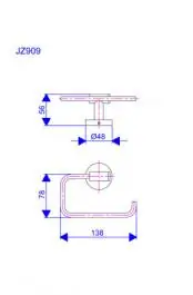 Držač WC papira ZERRO JZ909 ROSAN