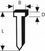 Ekseri tip 47 1.8/16mm (1000 kom.) BOSCH